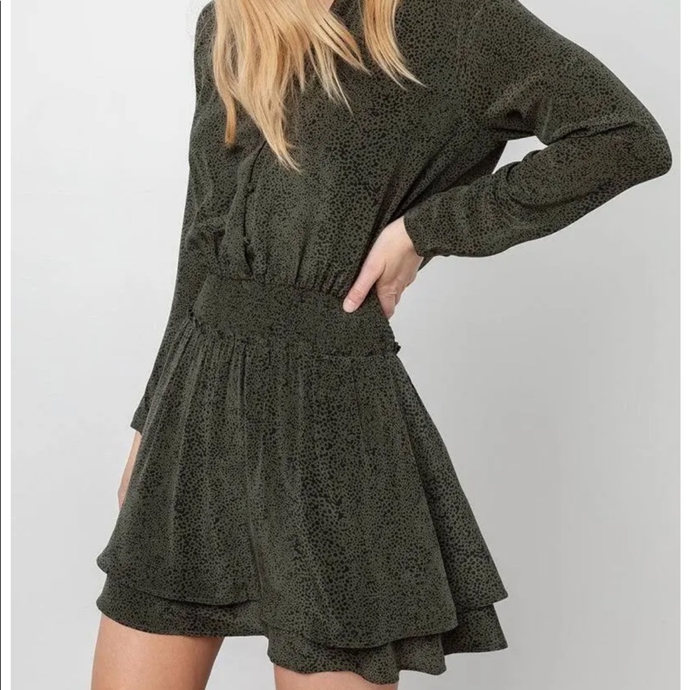 Rails Jasmine Dress in Olive Speckled - Picture 1 of 2